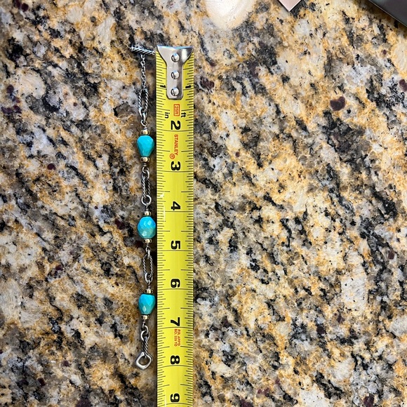 Rare David Yurman Two Toned Turquoise Chain Bracelet - Picture 5 of 5